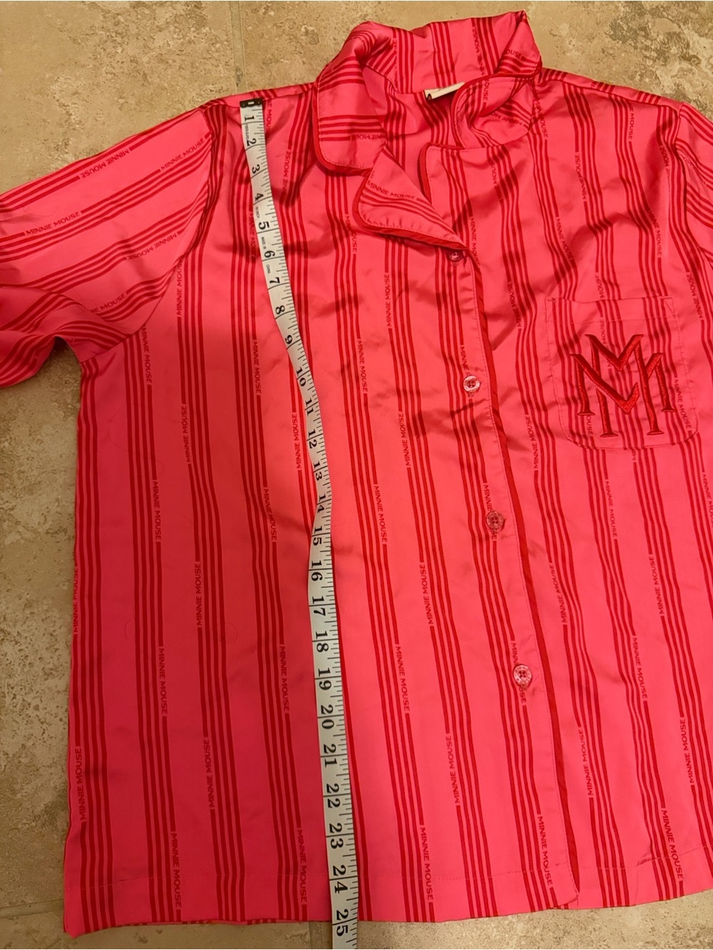 Disney Hot Pink Striped Ruffle Pajama Set - Picture 12 of 14